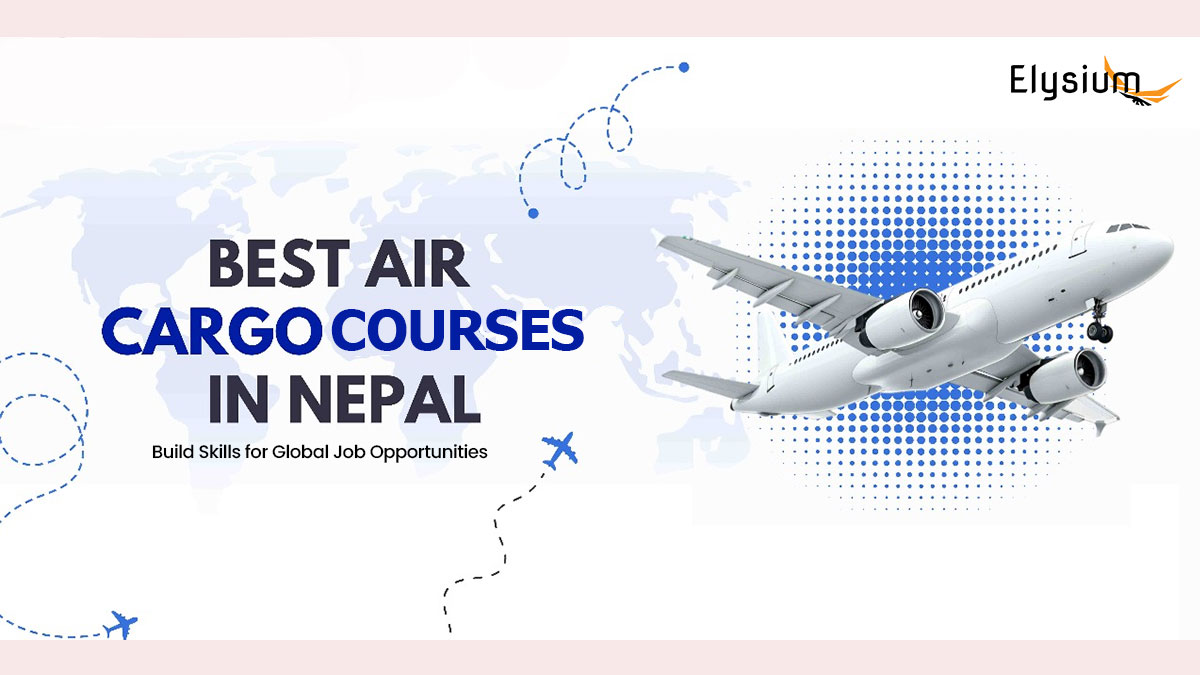 Hands-on cargo handling training for aviation students in Nepal at Elysium HR Solution.